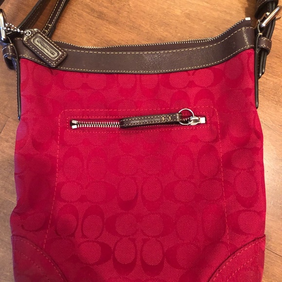 Coach Red Shoulder Bag - Picture 5 of 7